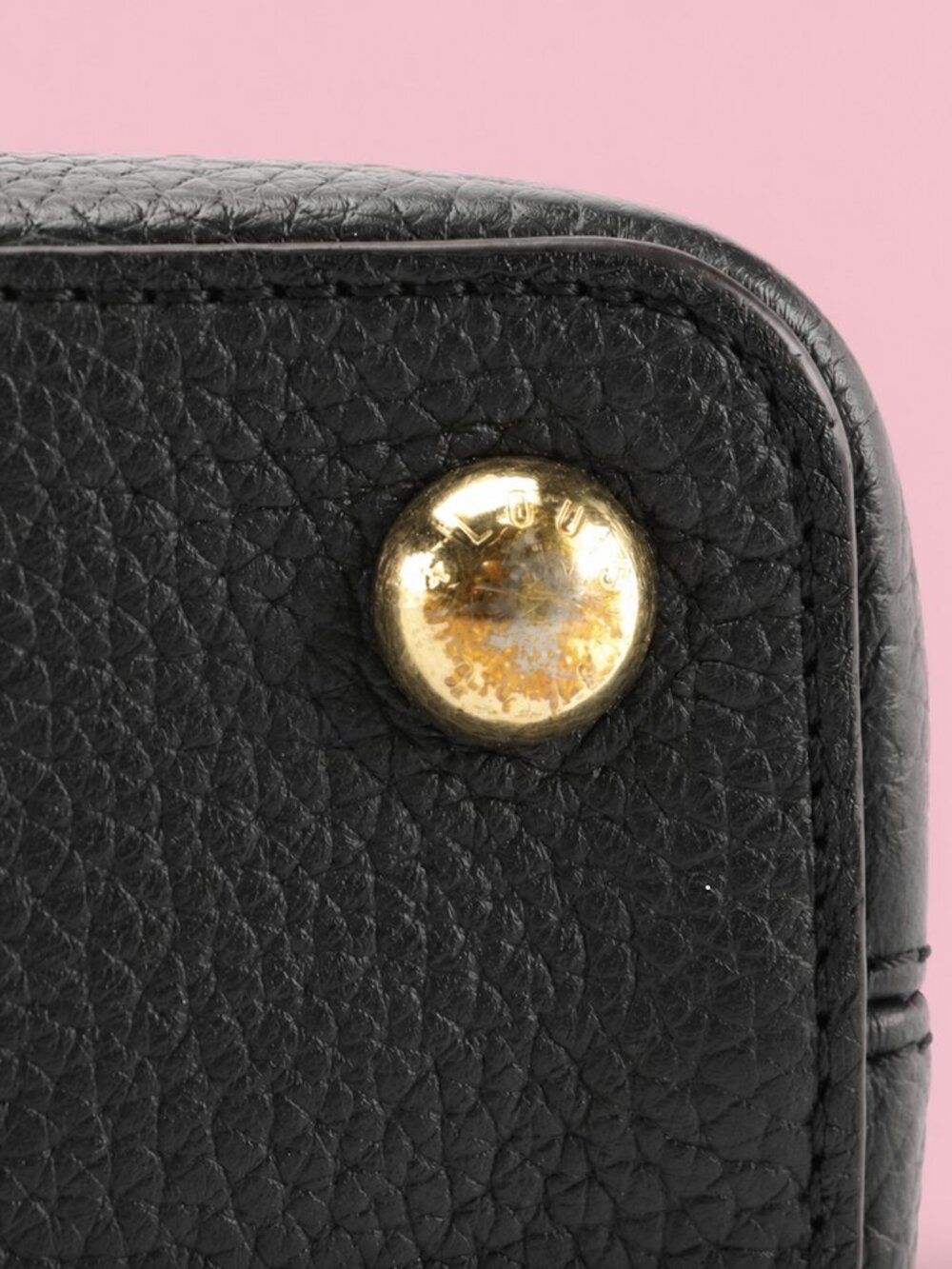 Louis Vuitton Black Taurillon Capucines BB Bag - Picture 9 of 9